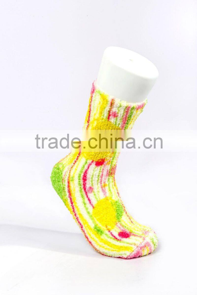 360 degree seamless digital printing brightly colored cartoon cotton socks