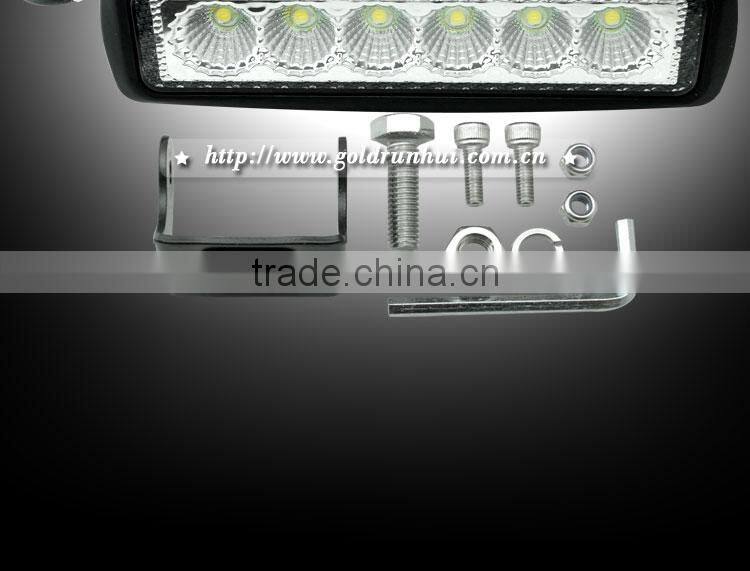 GoldRunhui RH-L0460 High Quality 12v 18w Led Work Light,Led Offroad Work Light