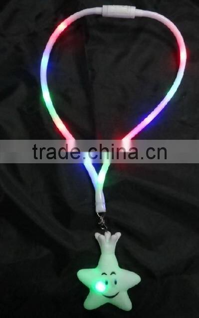 light up necklace starfish pendant necklace