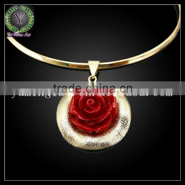 luxury red rose design African jewelry wholesale