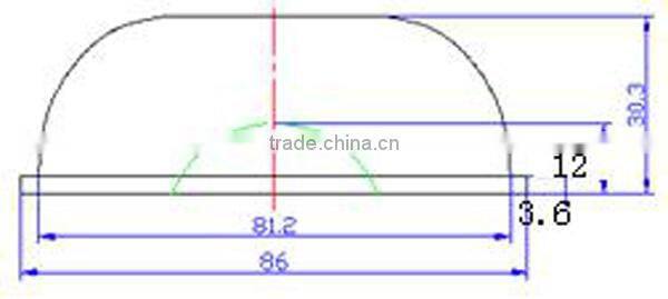 COB Led Glass lens , LED Optical Lens For led street lamp