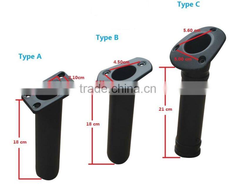 Apply to kayak canoe and other fishing vessel Flush rod holder from coolkayak