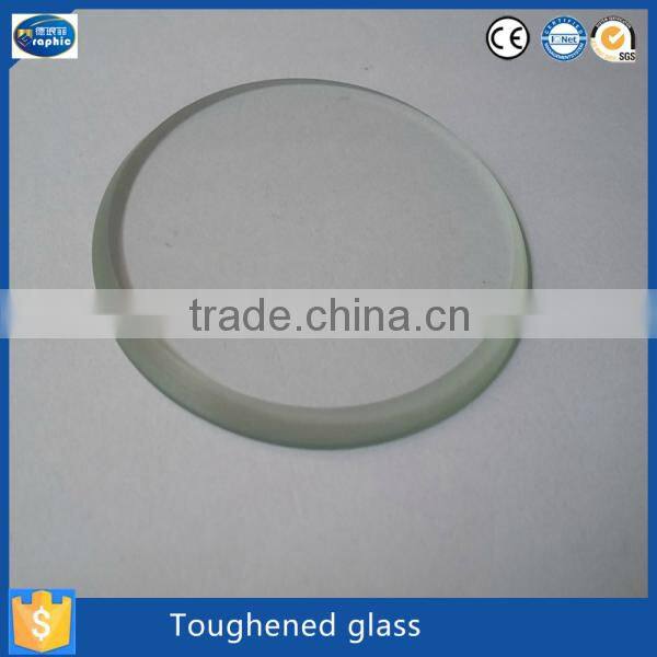 4mm sandblast tempered floodlight glass with straight flat edging