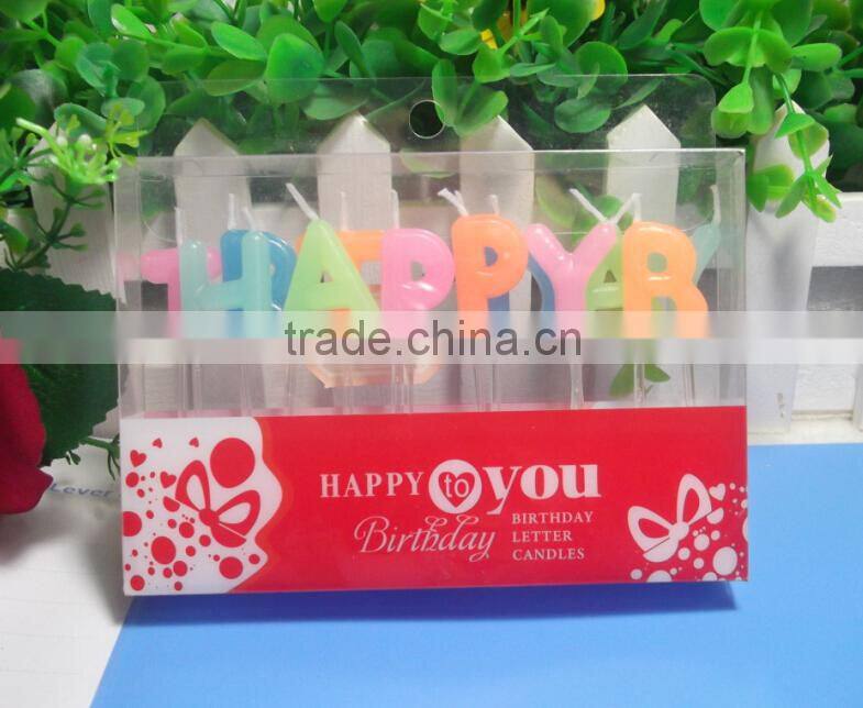 Light Green Birthday Candle For Birthday Cake