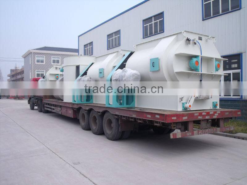 two shafts paddle small animal feed mill mixer