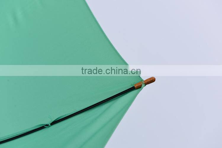 wood handle umbrella sun and rain straight umbrella