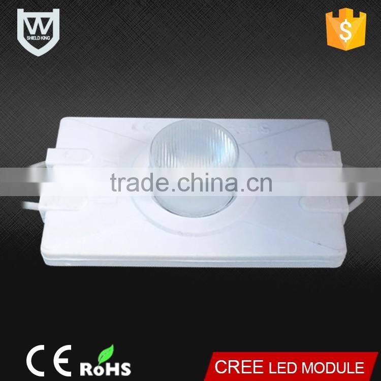 Zhongshan factory directly sale cheaper price led module 12volt 3w 310Lm cool white Emitting waterproof good quality with lens