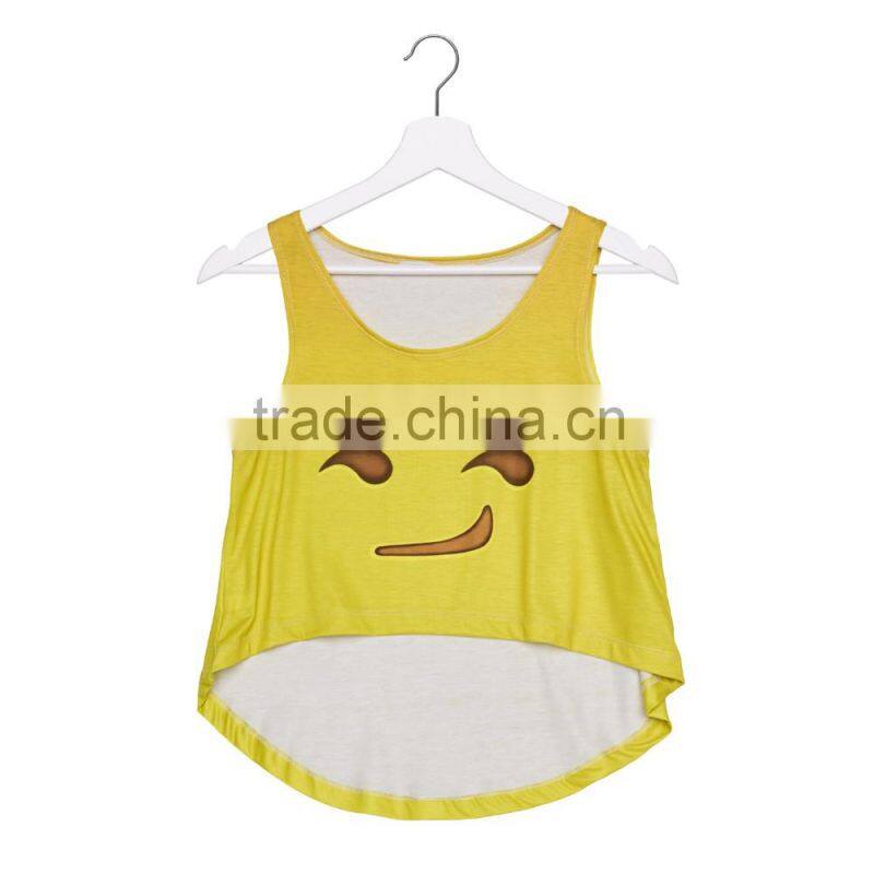 Factory Wholesale Women Top Polyester 3D Fullprint Sexy Woman Crop Top