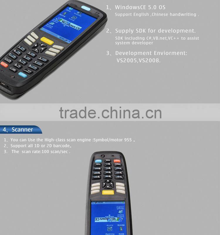 OEM Unique Black Rugged Tablet WinCE Mobile Barcode Scanner