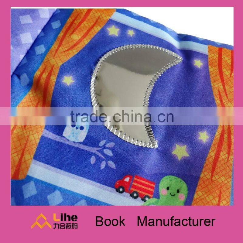 Fancy baby cloth book fabric book soft toy cognize book with BB sound