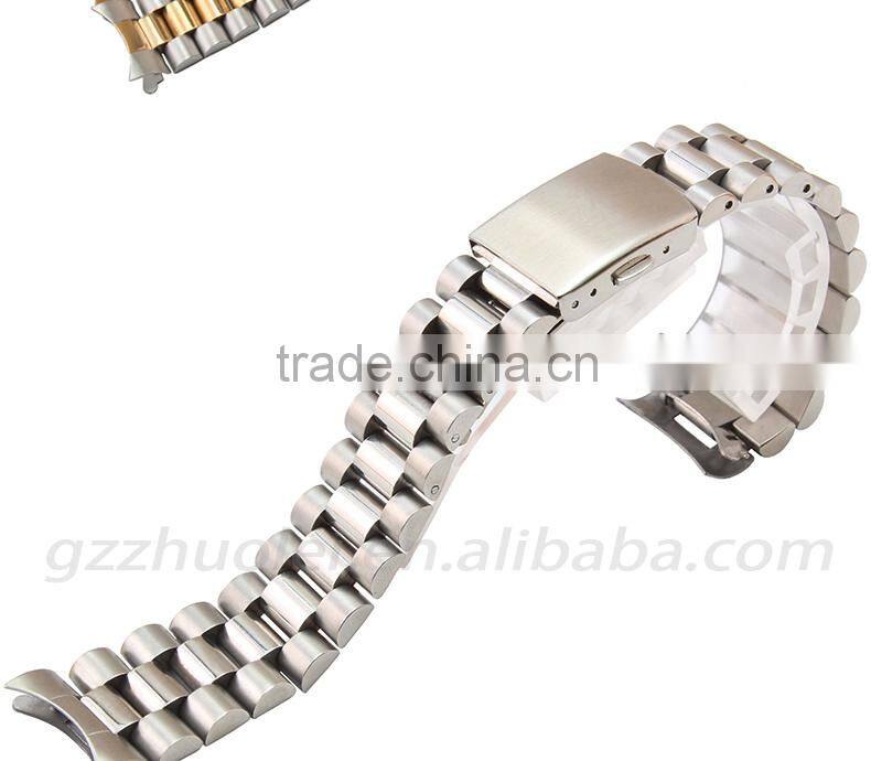 18mm high quality imported stainless steel watch bracelet for men's and women's with fashionable buckle Wholesale 3PCS