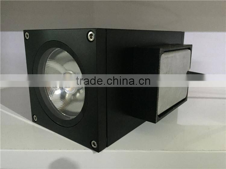 2016 outdoor black led wall lighting fixture 2*10w