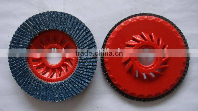 4inch high quality flap disc with plastic backing manufacturer