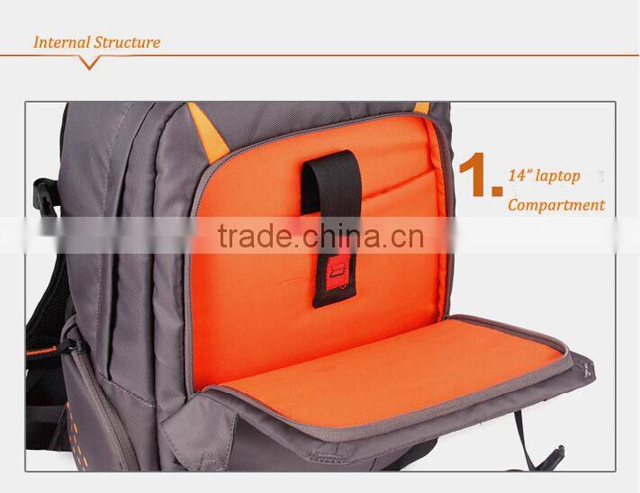 Besnfoto Light Grey Multi-fonction dslr camera backpack laptop bag for dslr laptop tripod