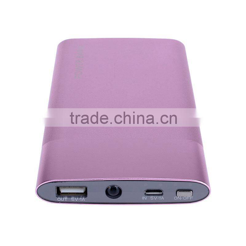 Super high-end business gift ultra slim business gift 6000mah power bank aluminium shell business gift
