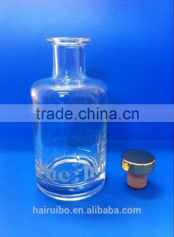 Aroma Reed Diffuser Glass Bottle with Natural Rubber Plug&Unbleached Reed Sticks