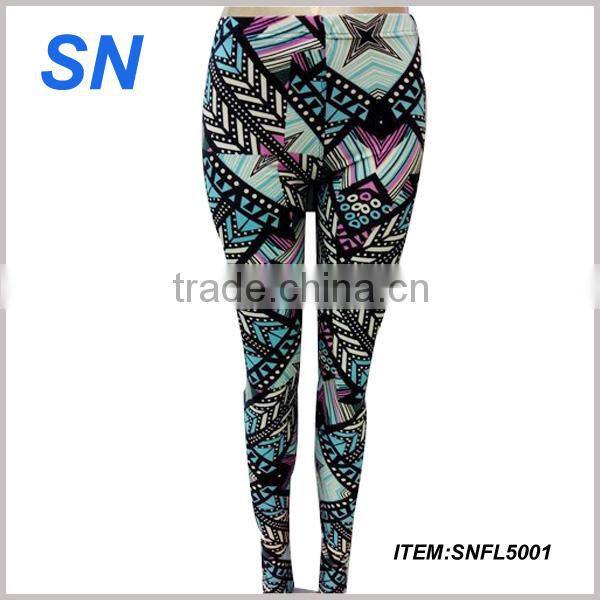 Hot selling fancy style slim fit women leggings