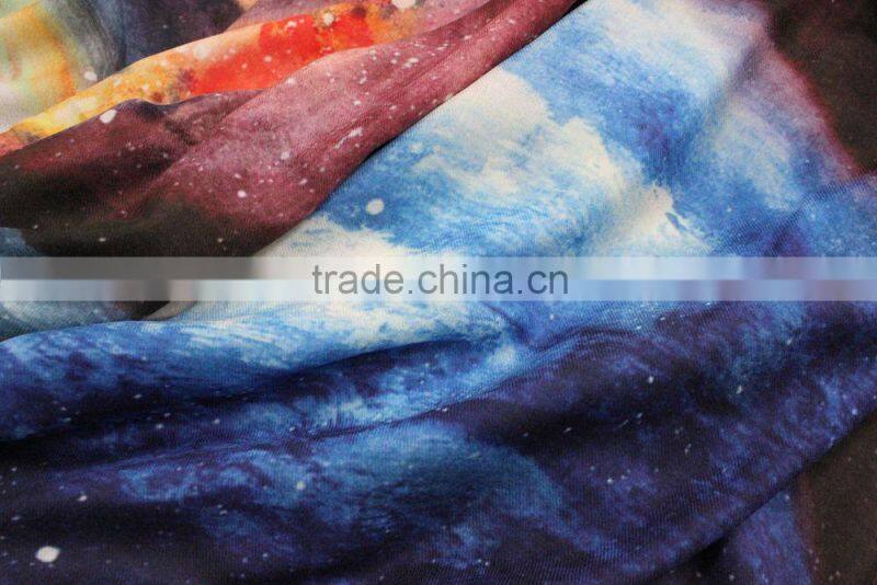 2015 New design multi color wool scarf with fringe
