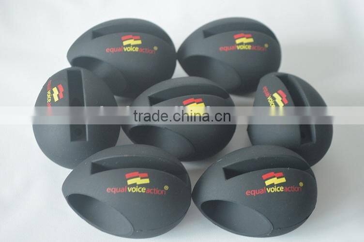 Black Silicone Egg Speaker and Amplifier with Stand