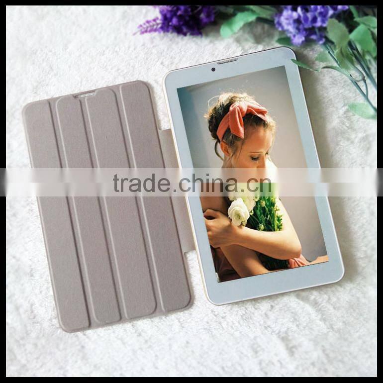 7 Inch Dual Core 3G Calling Dual Sims Android Tablet MTK6572 with Case covered wifi and Bluetooth