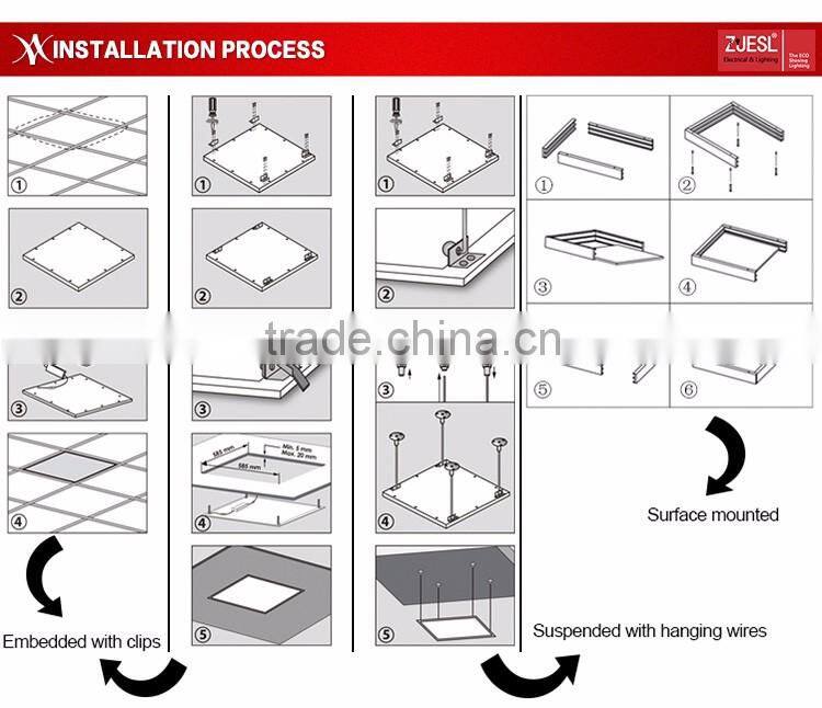 CRI>80 620*620 Embedded 45w led panel light Ra>80