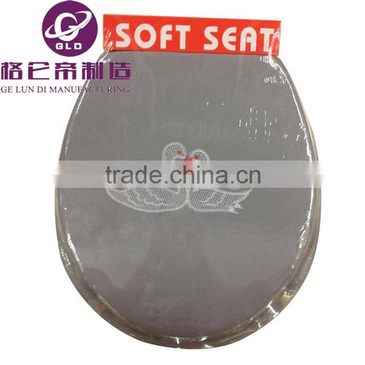 GLD Hot Sales Image Printed Color Adult soft toilet seats Soft Toilet Seat lid For toilet bathroom