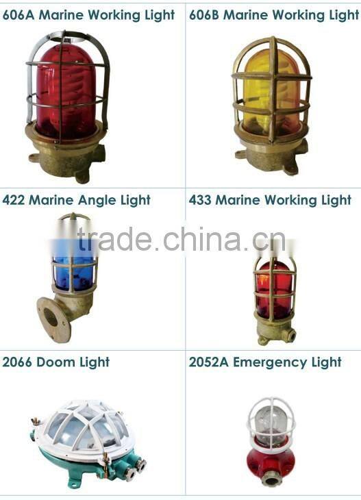 12V/24V Red color waterproof marine S120 B15 glass led pendant light