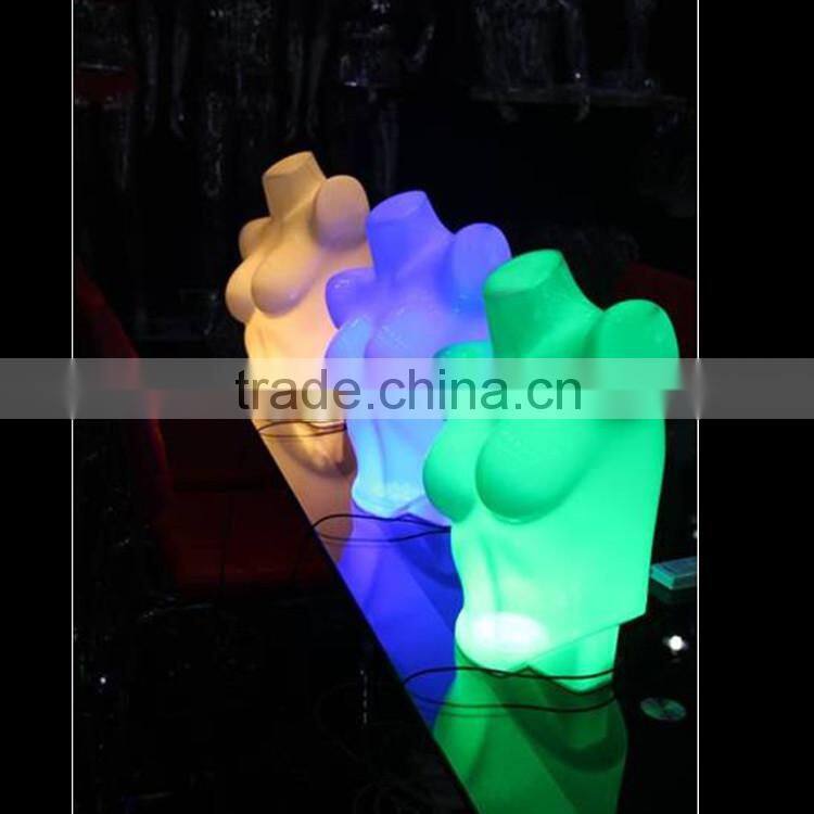 female mannequin with led light