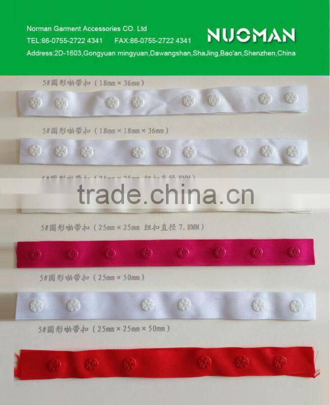 plastic snap tape garment accessories
