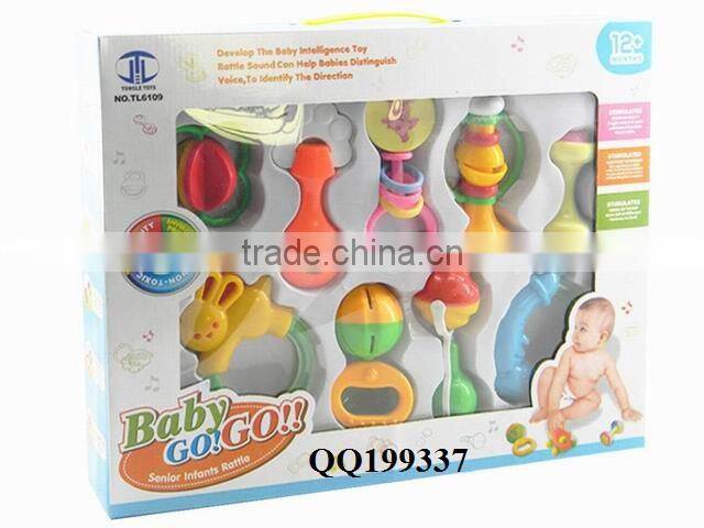 Lovely plastic baby toy rattle