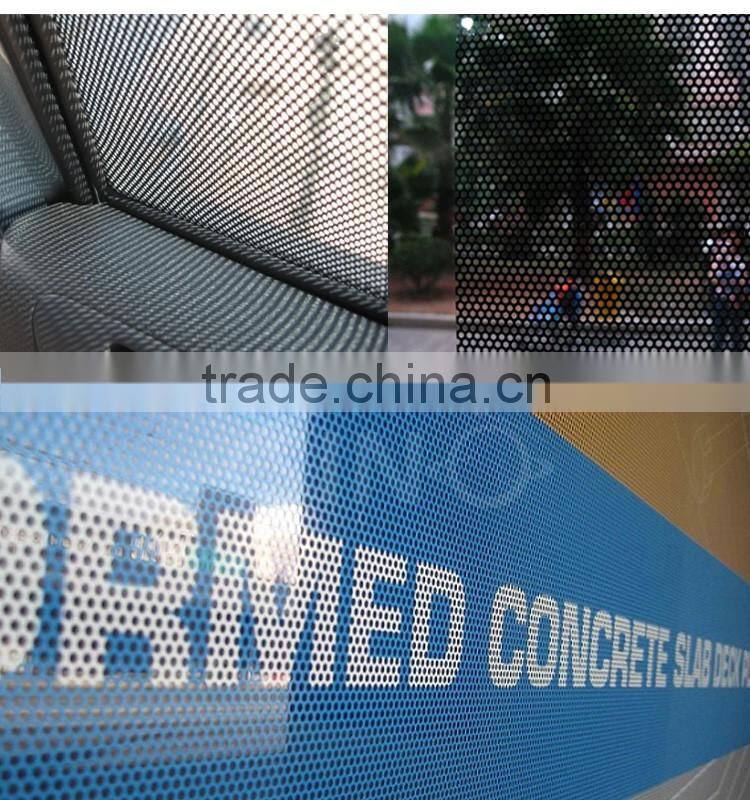 PVC Plastic Film Printing One Way Vision Glass Window Vinyl Sticker