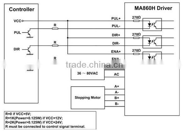 MA860H leadshine ac dc stepper motor driver step motor controller