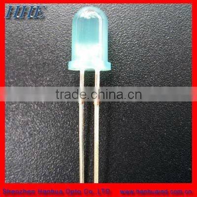 3mm round white led diode 6500k 3 years guaranty