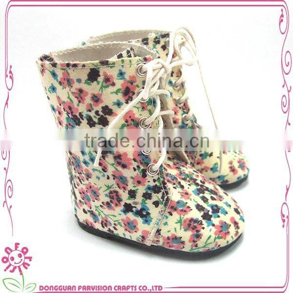 Branded plastic doll shoes wholesale girl doll boots fit american dolls