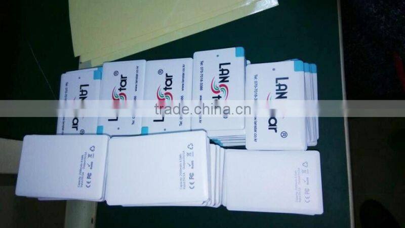 Easy carry promotional gift ultra thin 2500mAh credit card power bank with built in micro usb cable and i phone adapator