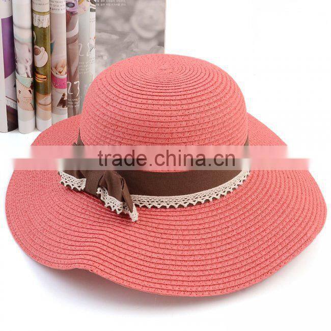 Promotion with custom printed logo good quality custom made panama straw hats