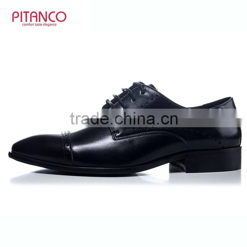 high quality cheap price office men dress black shoes lace-up shoes