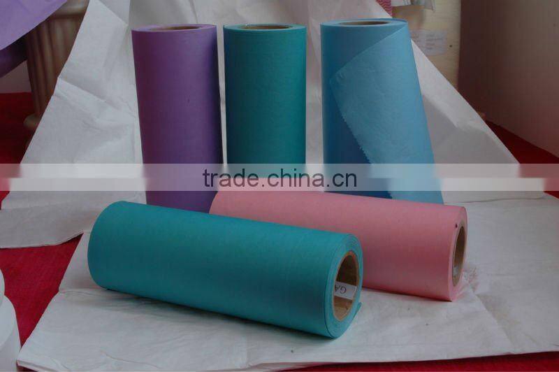 Creped woodpulp Nonwoven fabric