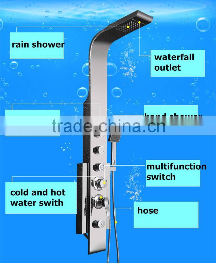 Luxury bathroom multi-function design faucets column shower panel Y-021