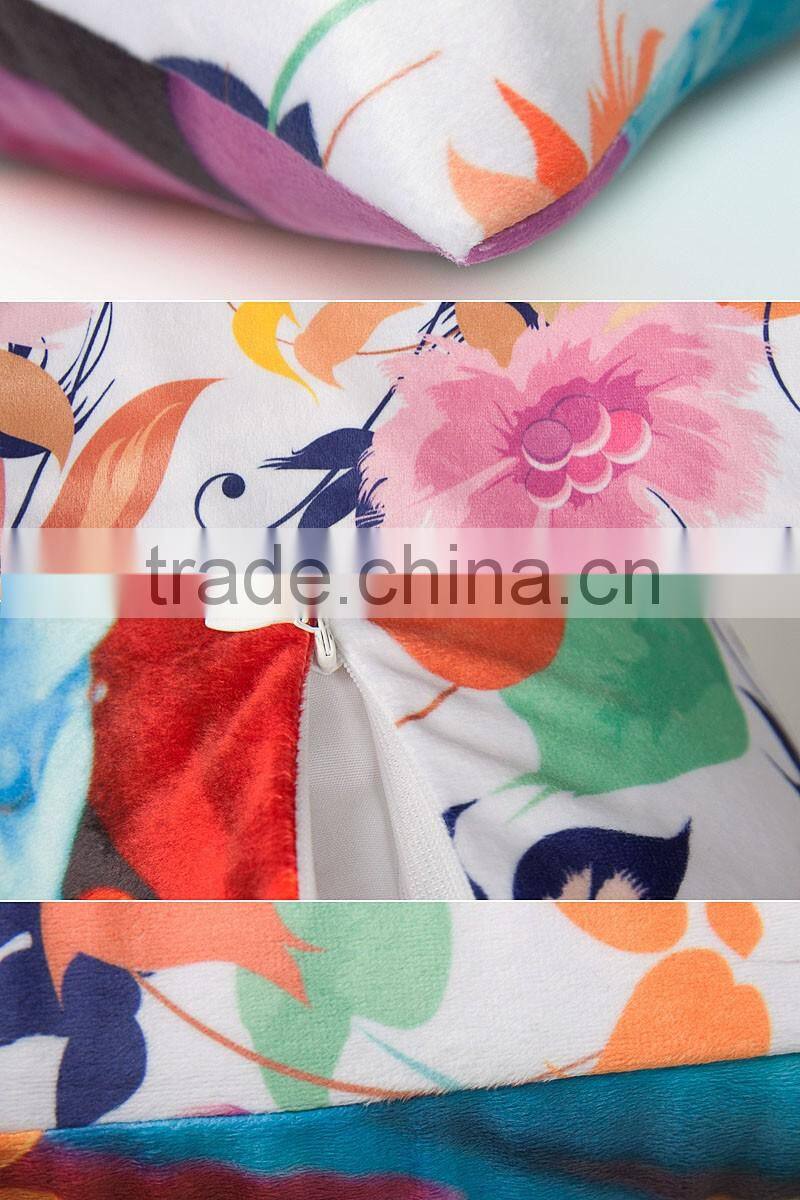 colourful soft factory price digital printing Cushion for decoration