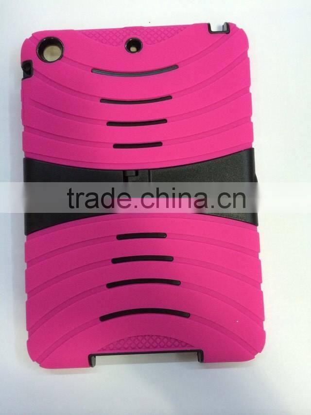 silicon with pc design for ipad mini case
