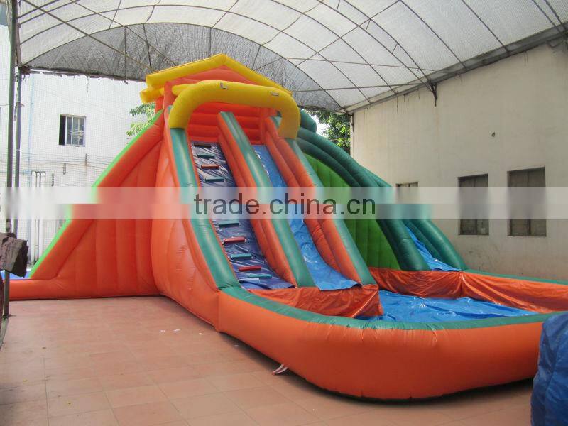 hot sale inflatable water slide with pool