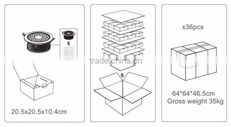Flush Mount Spotlighting 21W LED Recessed Ceiling Light