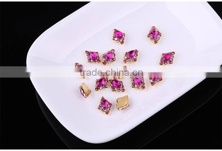 2016 new Nail Rhinestone Alloy Flower 3D Nail Art Decoration Glitter Tips DIY For Nail Art Designs pictures