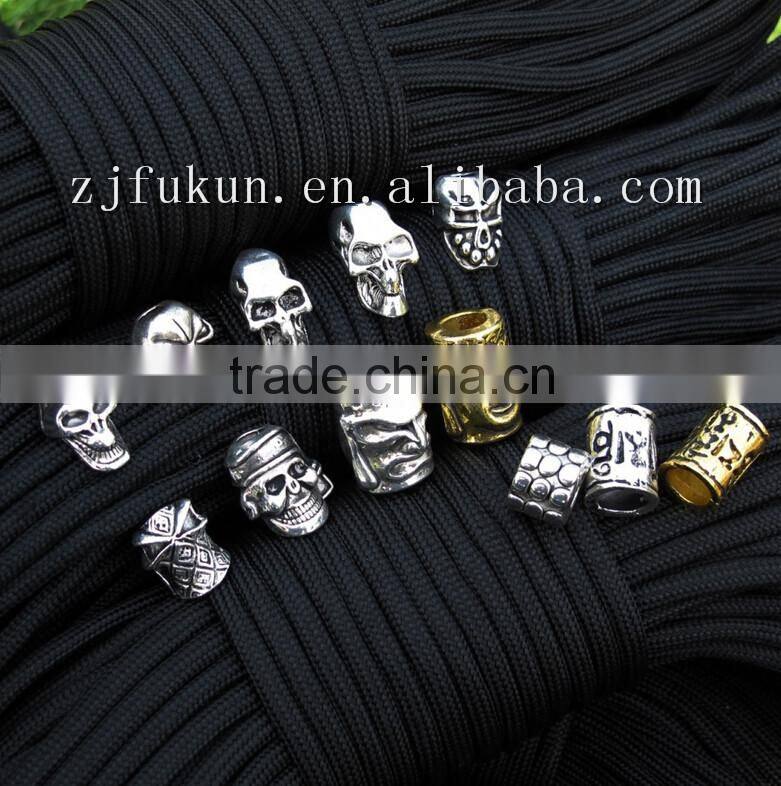 3 Dimensional 18*14MM Antique Silver / Gold Zinc Alloy Paracord Beads Charm DIY Jewelry Charms