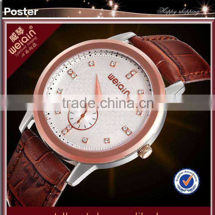 W2206 Luxury Leather 5ATM Mens Watches