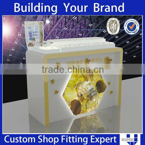 High End Customized Cosmetic Shop Counter Design