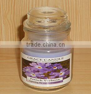 candle in glass jar, scent or unscented, color candle for wedding party or christmas decoration