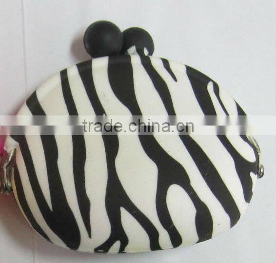 silicone wallets with Zebra logo