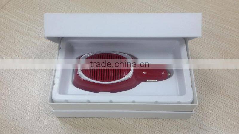 Hot Sale! 1pcs Car Air Purifier Ozone Generator Oxygen Bar Cleaner With 2 Port USB Hub Charger Free Shipping